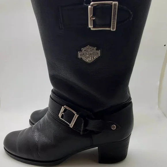 Harley Davidson Motorcycle Biker Boot Heel - Picture 2 of 6